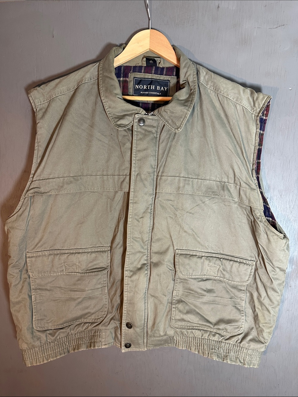 Men's Khaki Work Vest